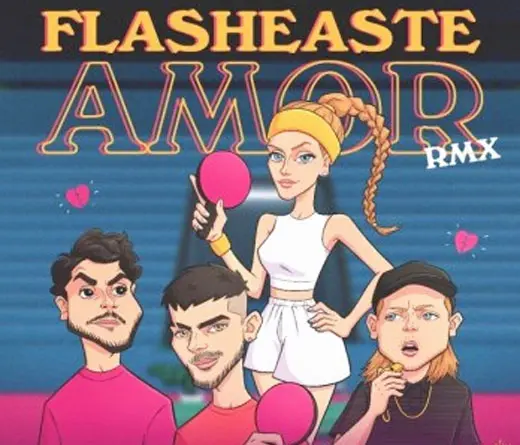 Agapornis presenta el remix de su hit Flasheaste Amor, junto A Hernn y La Champions Liga & Rombai. 
